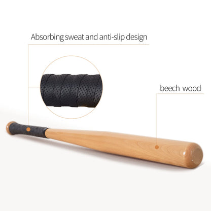 Solid Wood Baseball Bat with Carry Bag