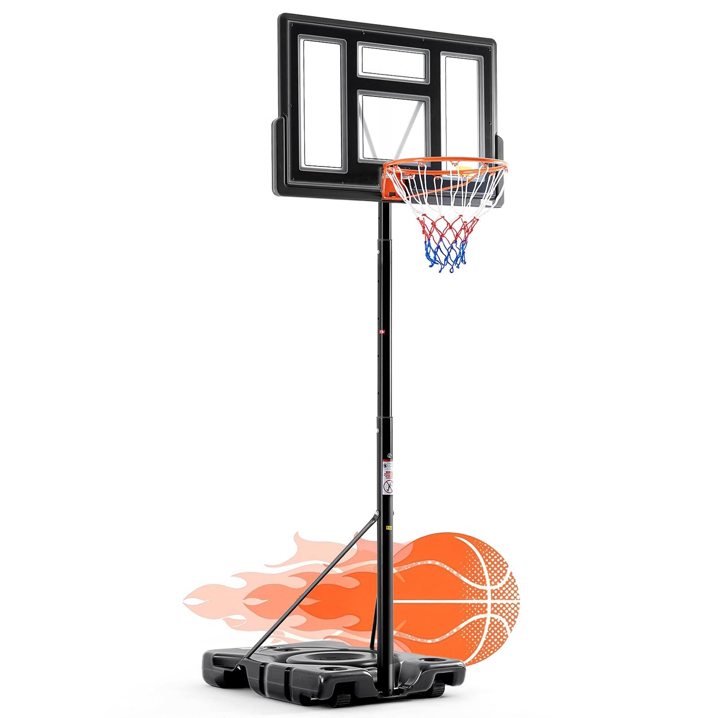 44-Inch Adjustable Portable Basketball Hoop