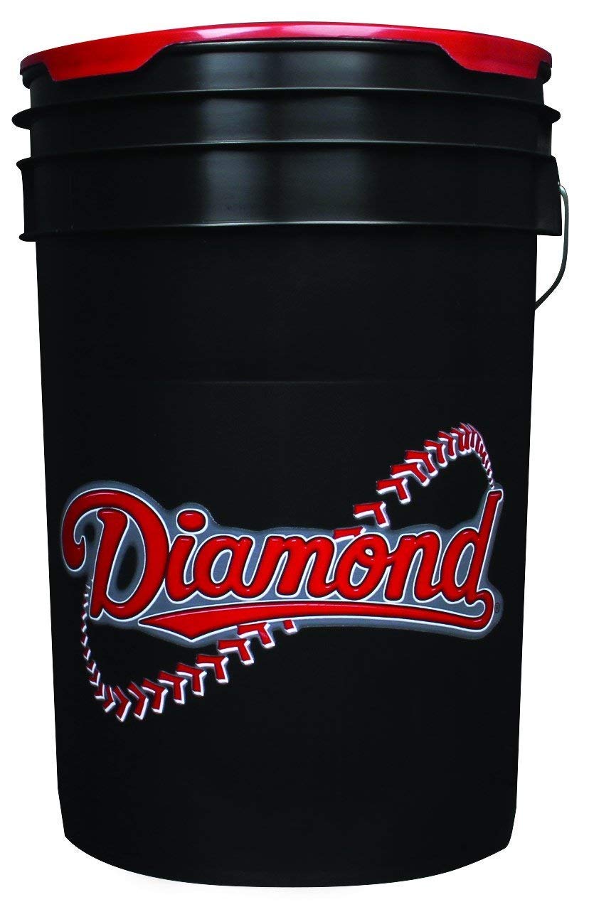 Leather Baseballs with 6-Gallon Bucket 60-Pack