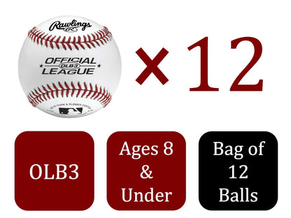 Official League Practice Baseballs 12-Pack Youth
