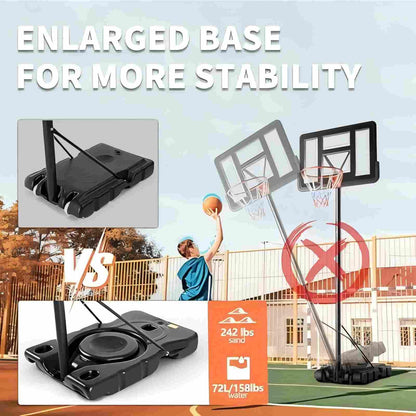 44-Inch Adjustable Portable Basketball Hoop