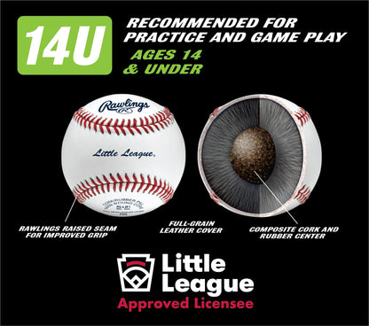 Competition Grade Little League Baseballs 12-Pack