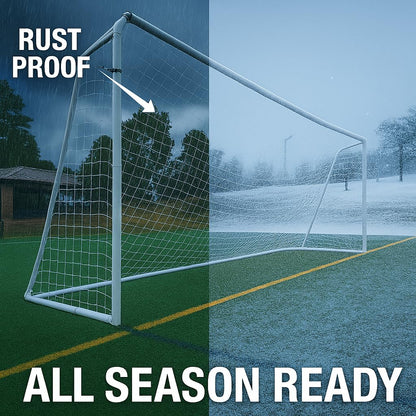 Official Size Steel Soccer Goal with Net