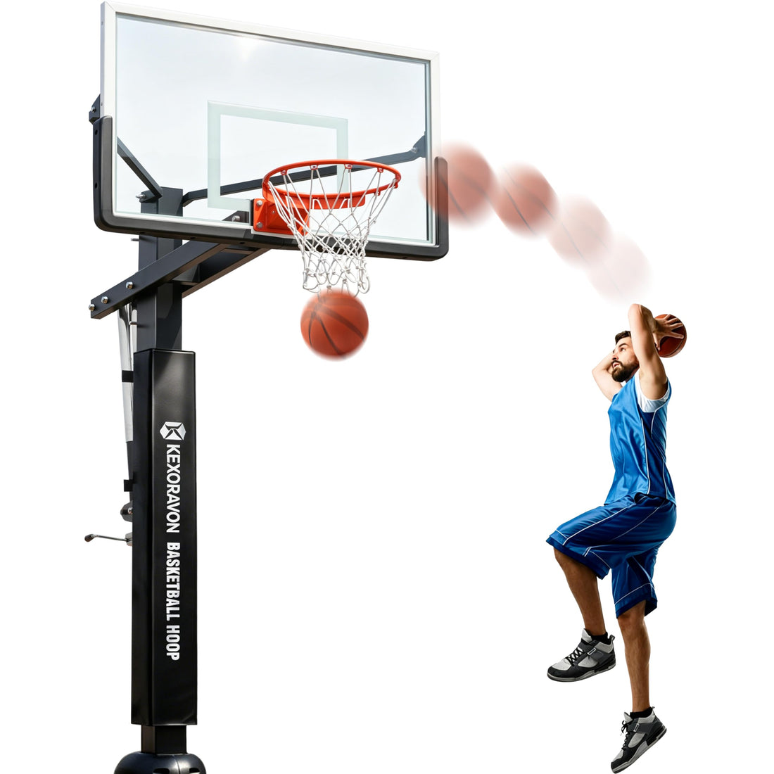 55-Inch In-Ground Basketball Hoop System