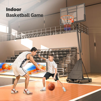 44-Inch Portable Basketball Hoop with Wheels