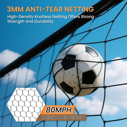 Foldable Steel Soccer Goal for Training & Play
