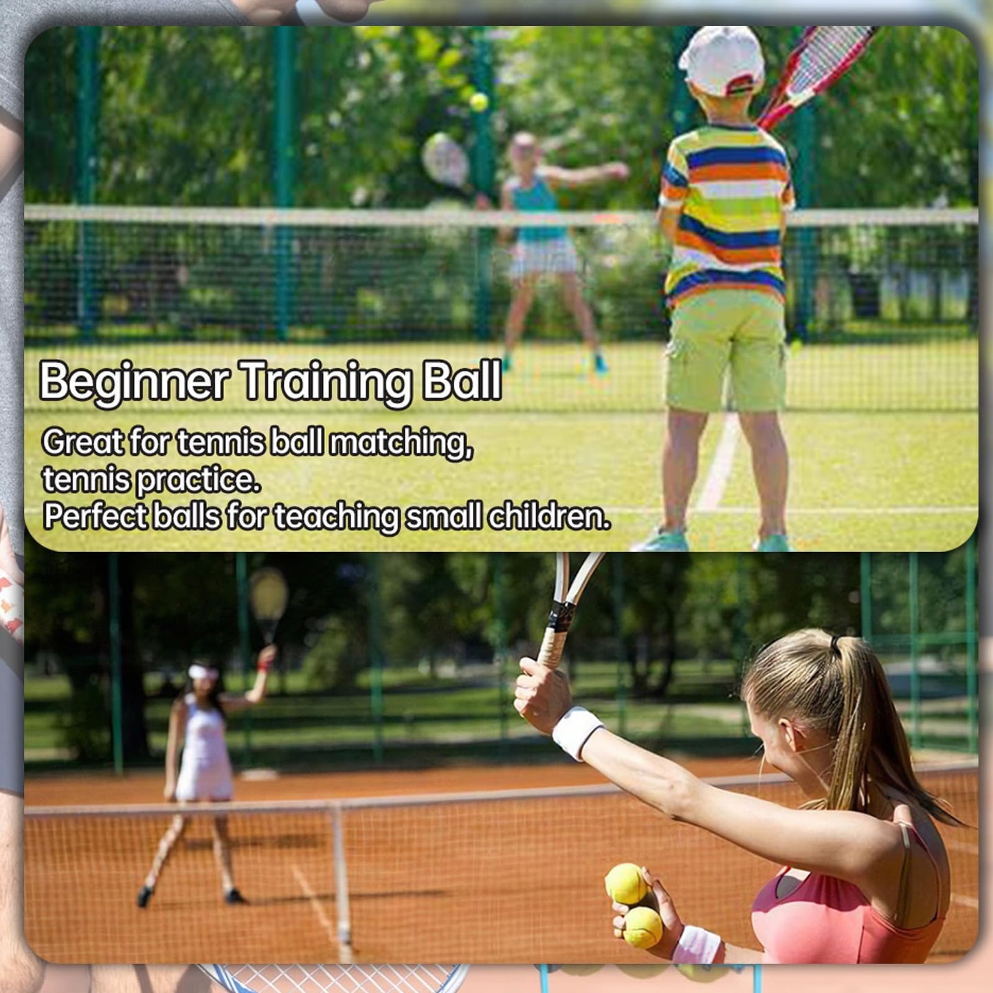 60-Pack Training Tennis Balls with Mesh Carry Bag