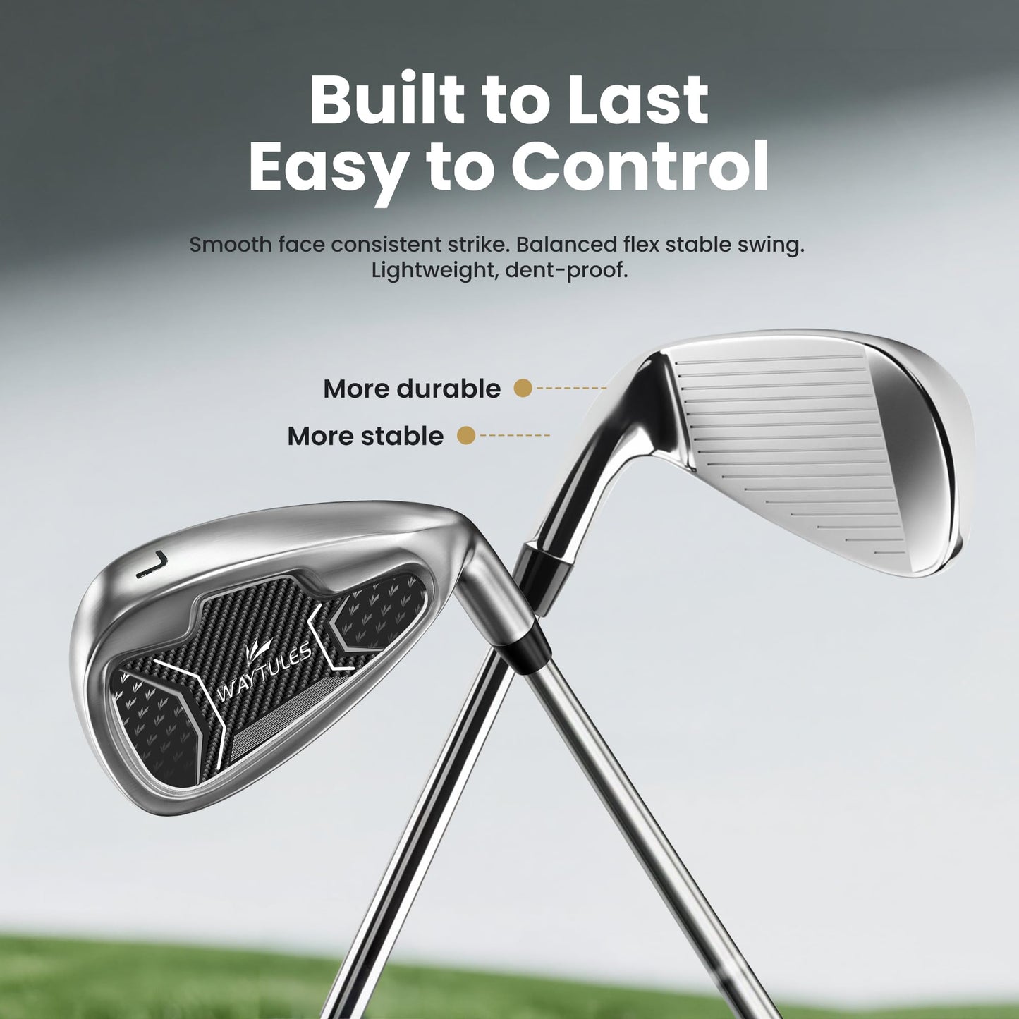 Men's Complete Golf Club Set with Stand Bag