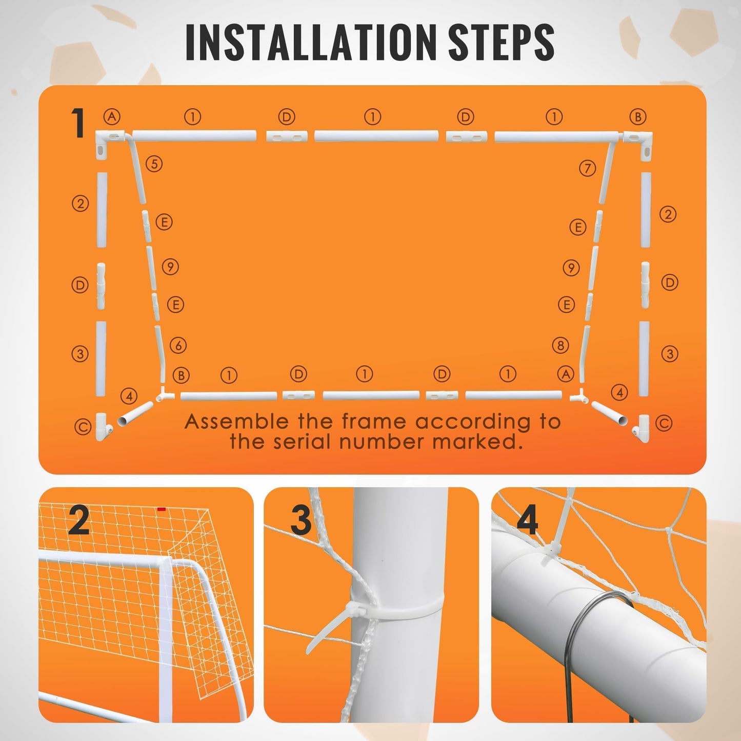 12x6 Portable Soccer Goal with Carry Bag