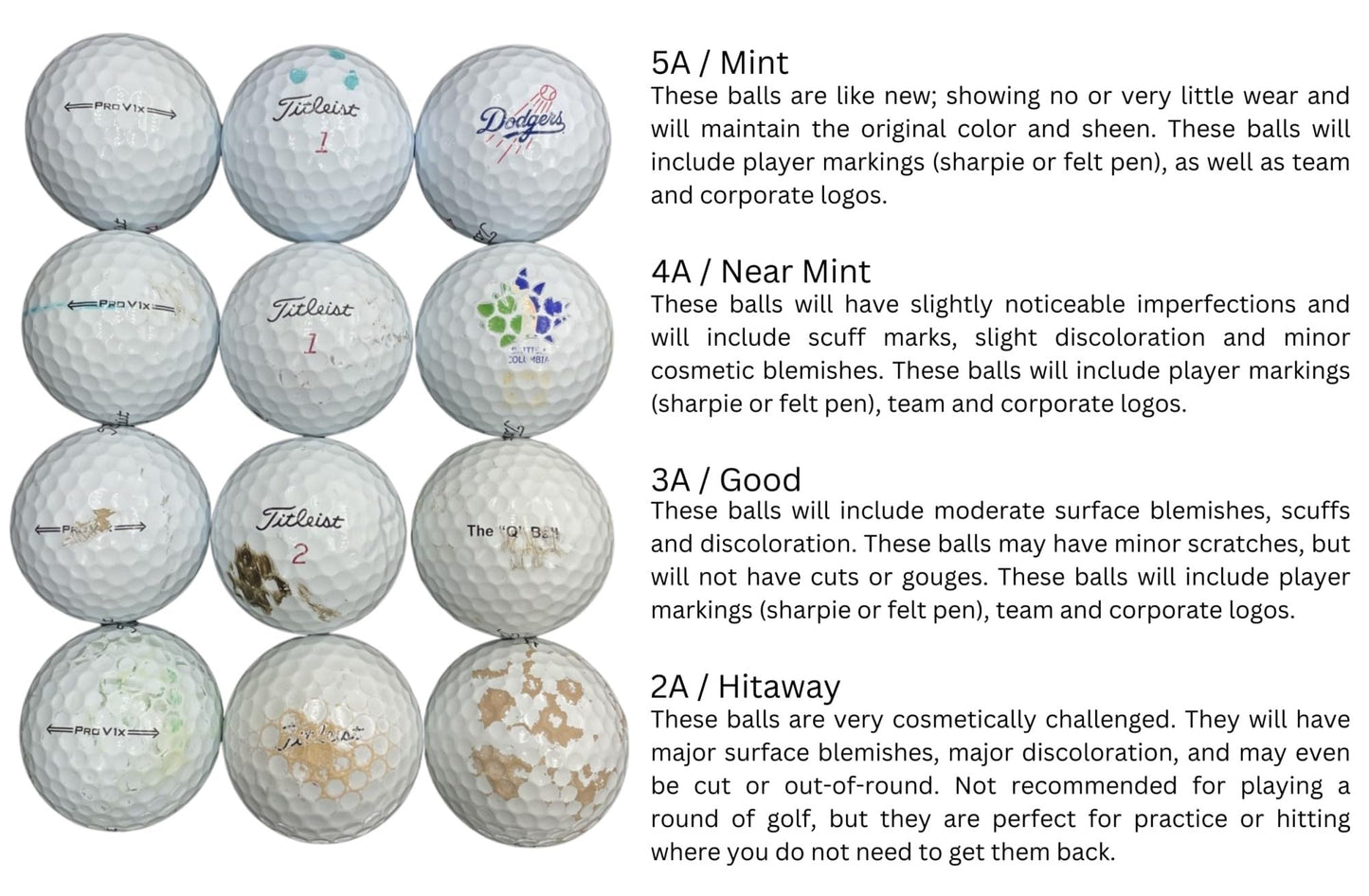 Practice Range Golf Balls Mix 300-Pack