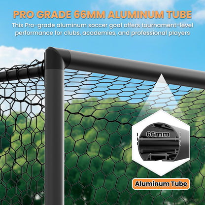 Foldable Steel Soccer Goal for Training & Play