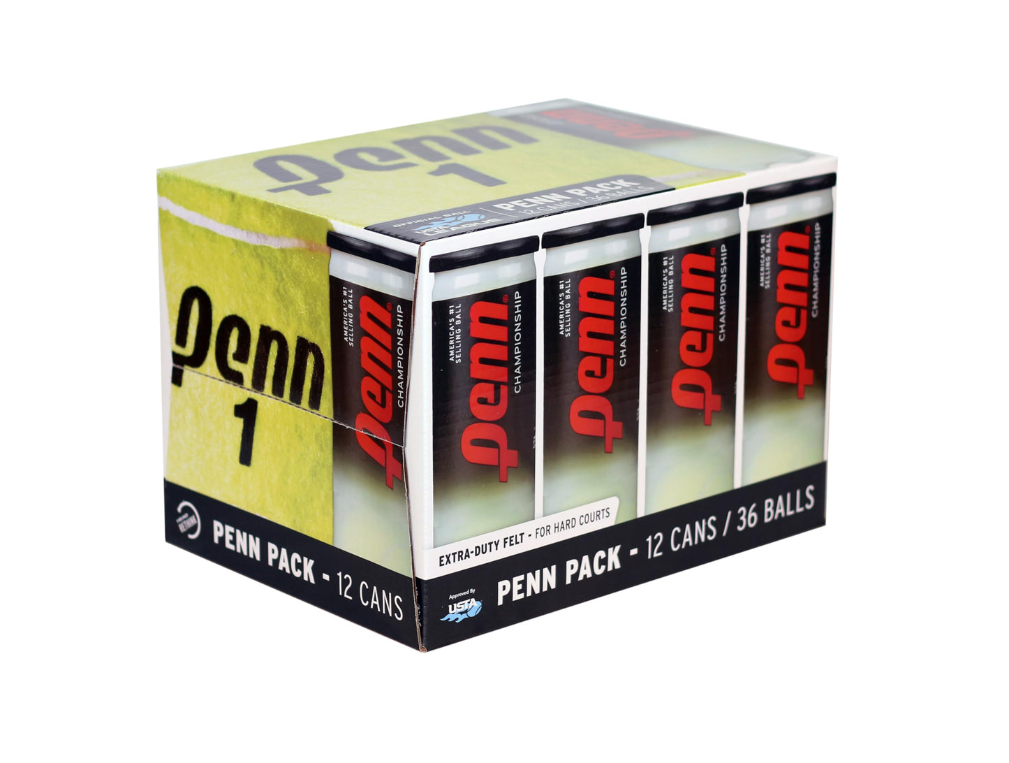 Championship Tennis Balls Extra Duty 72-Pack