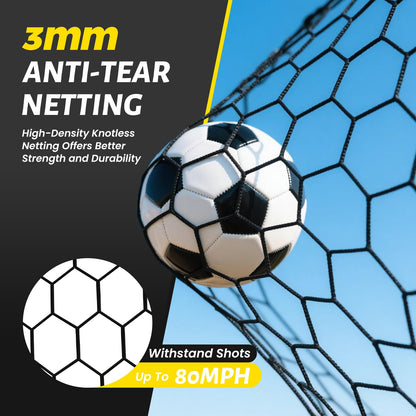 Heavy Duty Steel Soccer Goal for Training Play