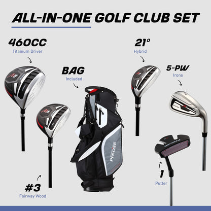 Men's Complete Golf Club Set 14-Piece Left Hand