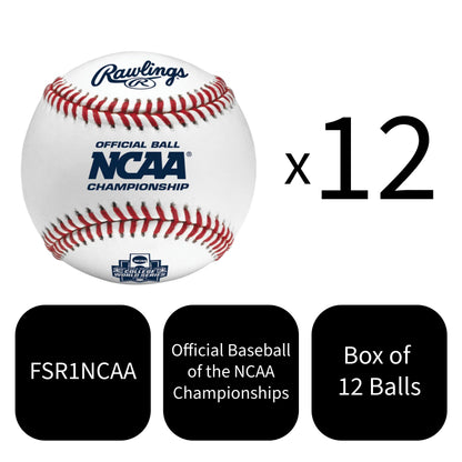 Flat Seam Collegiate League Baseballs 12-Pack