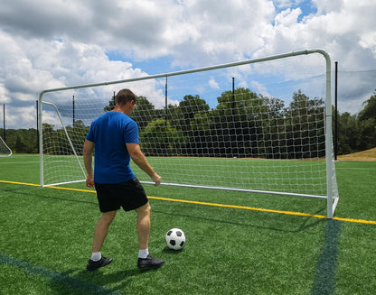 Official Size Steel Soccer Goal with Net