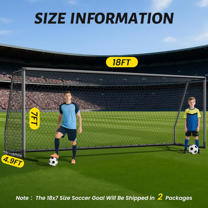 Heavy Duty Steel Soccer Goal for Training Play