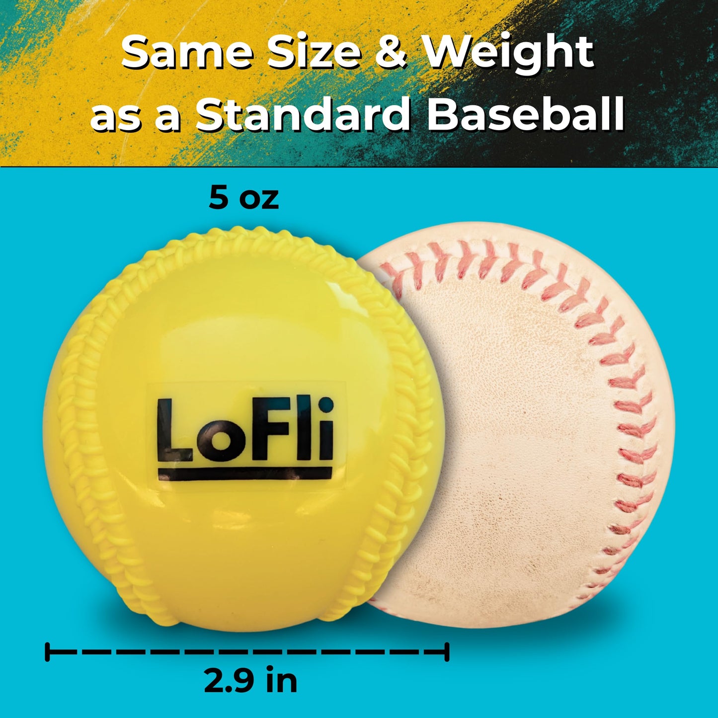 Limited-Flight Training Baseballs 6-Pack Yellow