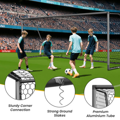 Heavy Duty Steel Soccer Goal for Training Play