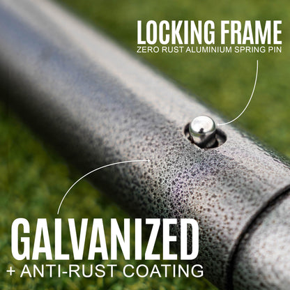 Galvanized Steel Soccer Goal with Deep Net
