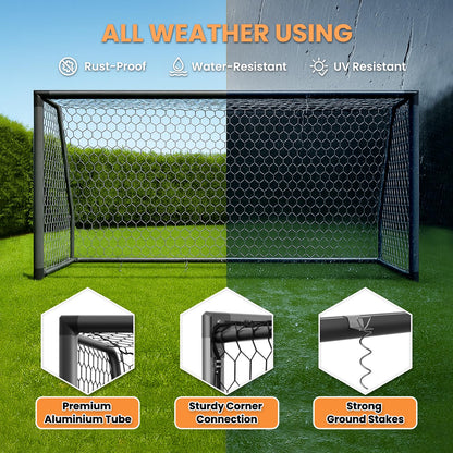 Foldable Steel Soccer Goal for Training & Play