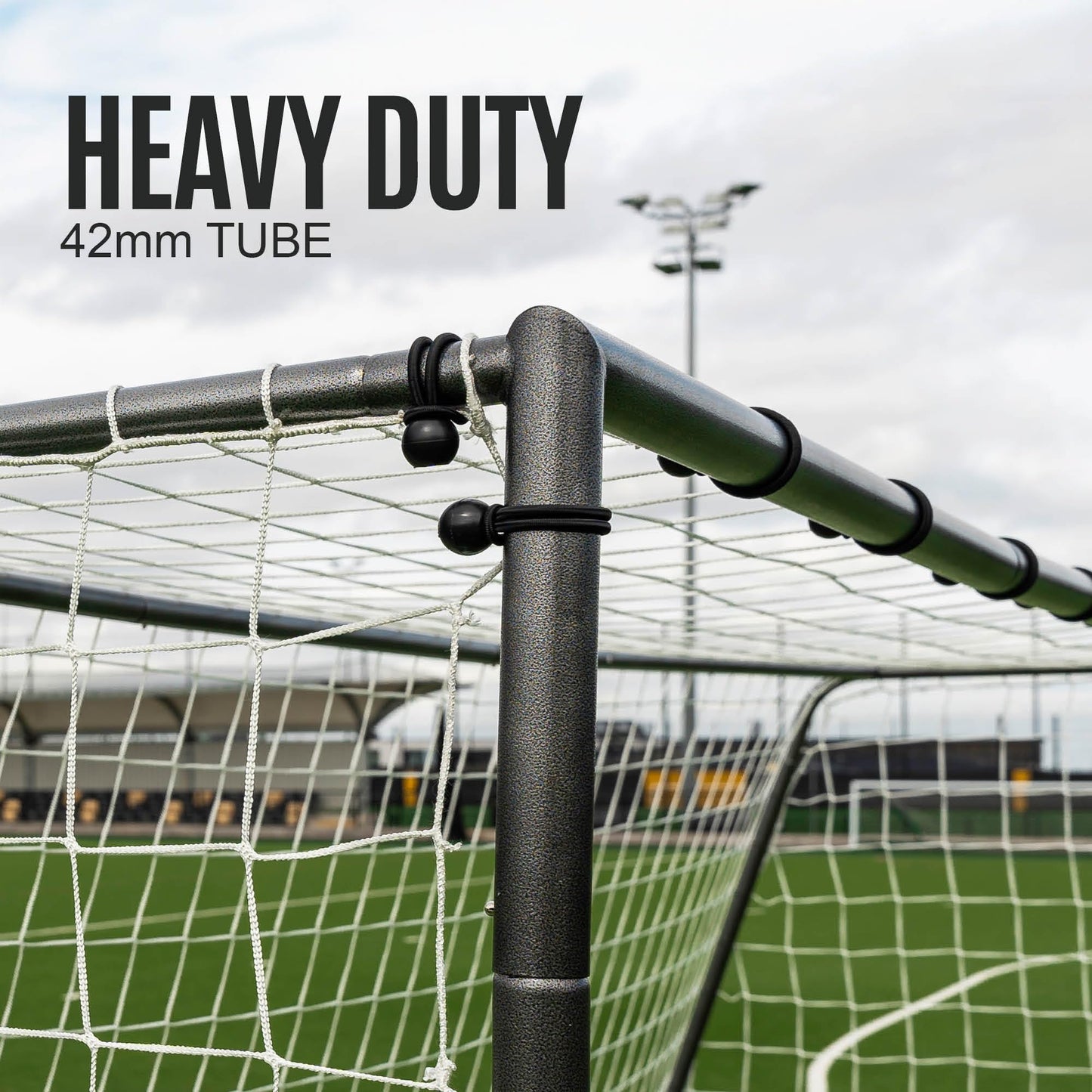 Galvanized Steel Soccer Goal with Deep Net