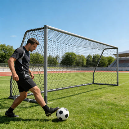 Foldable Steel Soccer Goal for Training & Play