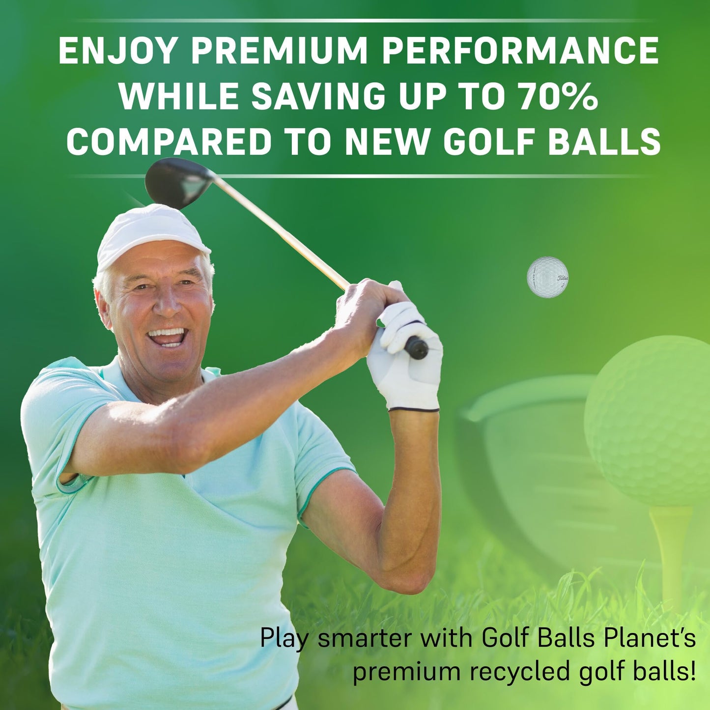 Assorted Recycled Golf Balls 100-Pack