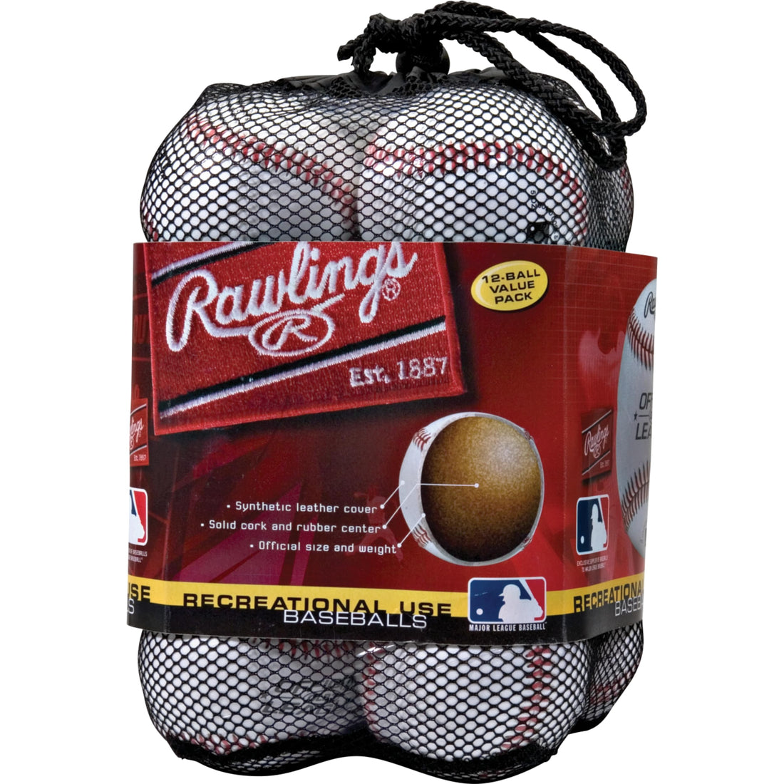 Official League Practice Baseballs 12-Pack Youth