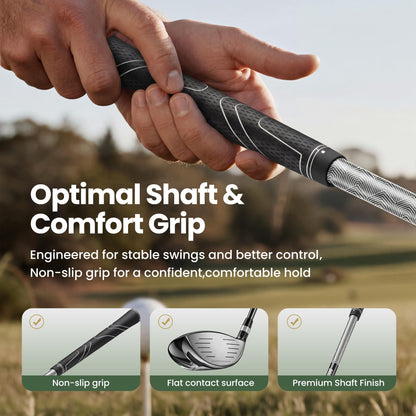 Men's Complete Golf Club Set with Stand Bag