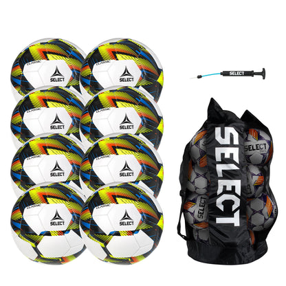 Classic Soccer Balls 8-Pack with Pump & Bag