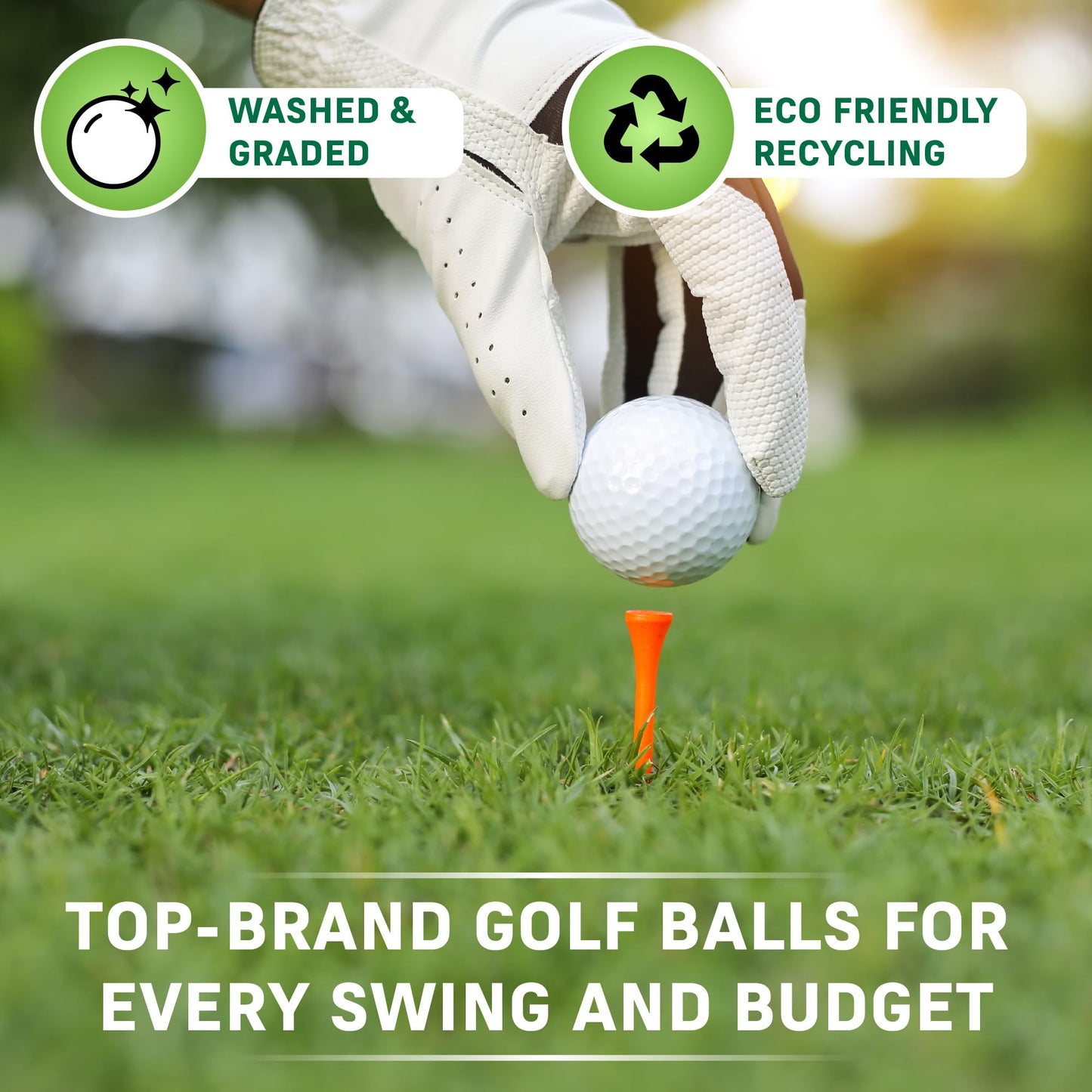 Assorted Recycled Golf Balls 100-Pack