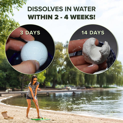 Biodegradable Water Soluble Golf Balls 96-Pack
