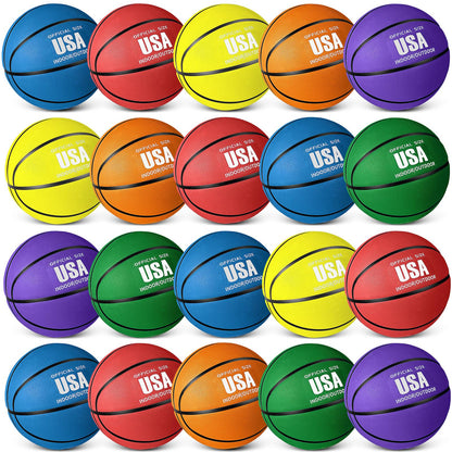 Official Size Basketballs 24-Pack with Pump