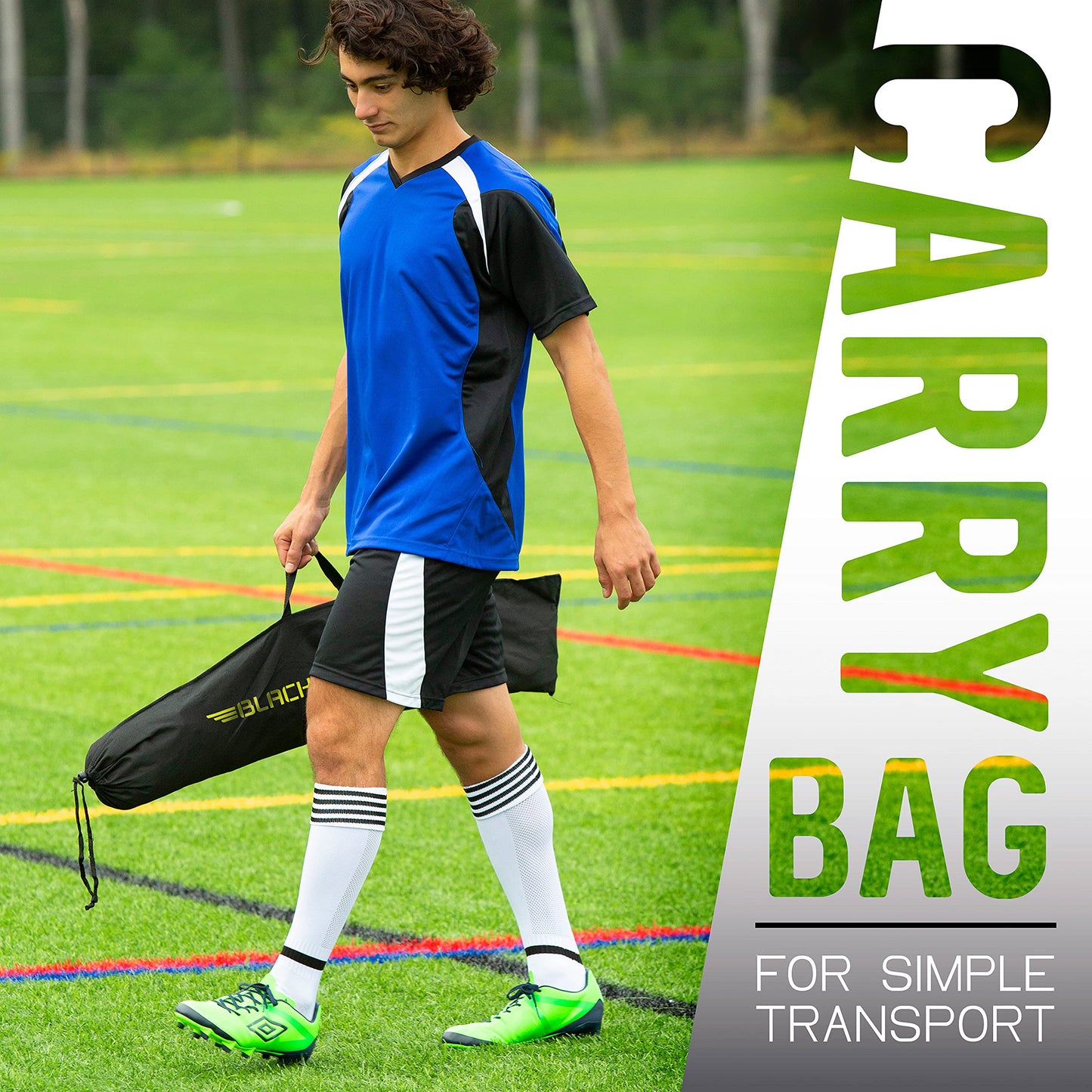 Portable Soccer Goal with Quick-Fold Frame