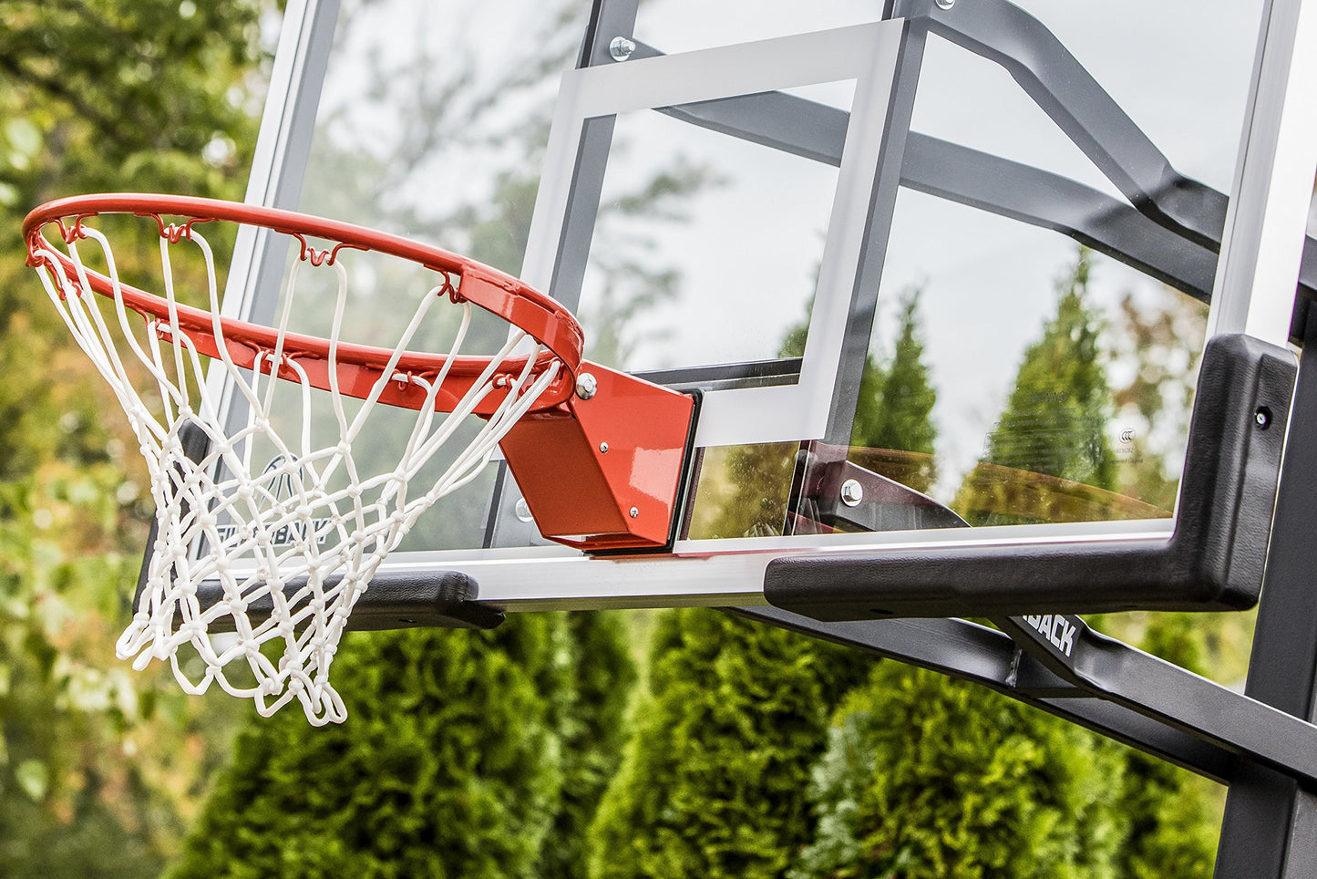 In-Ground Basketball Hoop with Glass Backboard