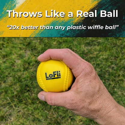 Limited-Flight Training Baseballs 6-Pack Yellow