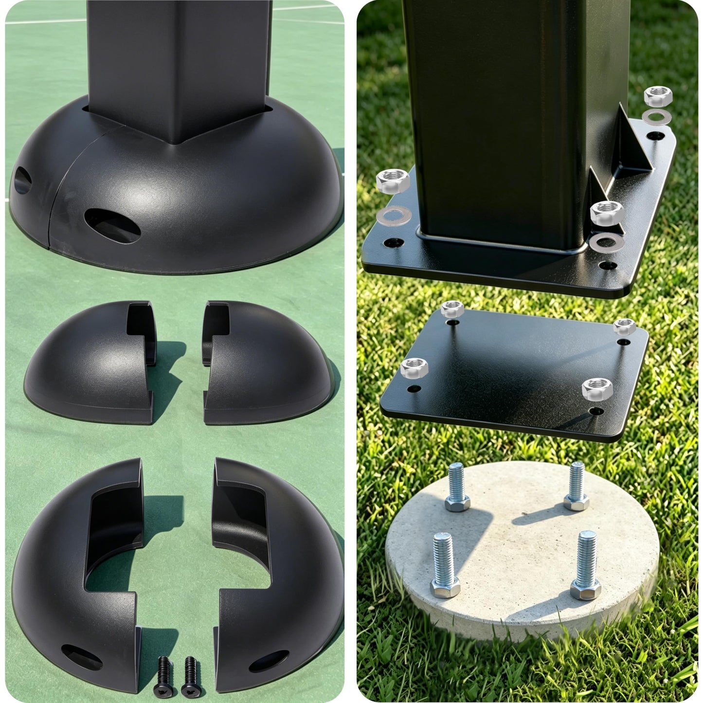 55-Inch In-Ground Basketball Hoop System