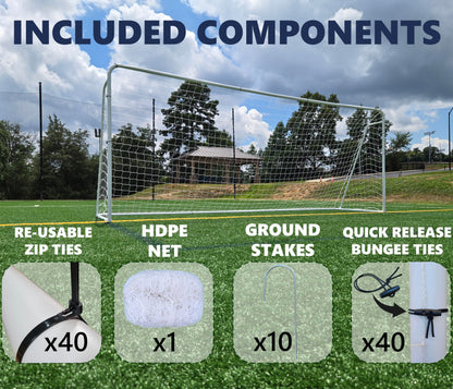 Official Size Steel Soccer Goal with Net