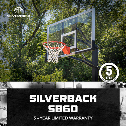 60-Inch In-Ground Adjustable Basketball Hoop