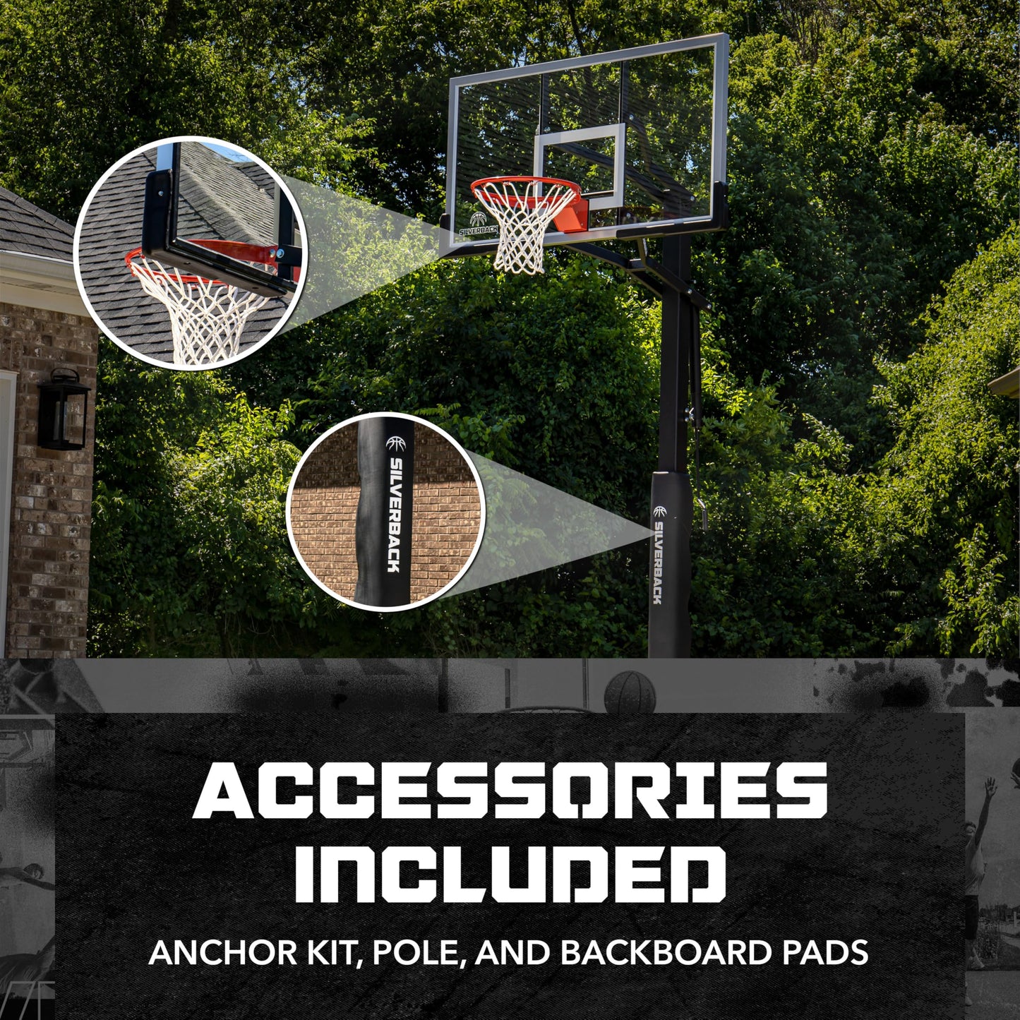 60-Inch In-Ground Adjustable Basketball Hoop