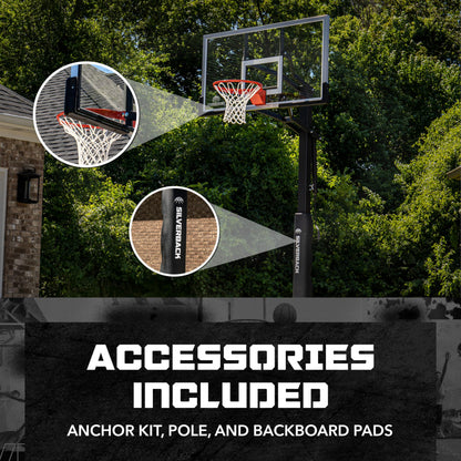 60-Inch In-Ground Adjustable Basketball Hoop